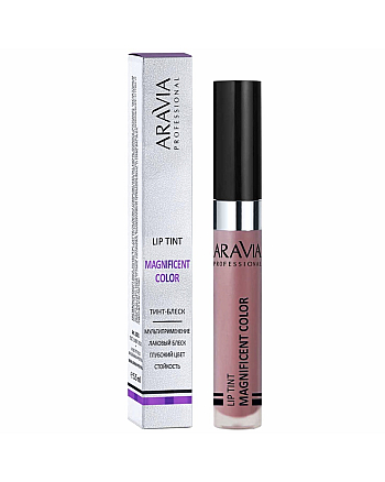 Aravia Professional Magnificent Color Lip Tint 08 - Тинт-блеск для губ, оттенок красно-коричневый 5.5 мл - hairs-russia.ru